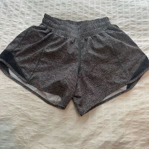Grey Lululemon hotty hot shorts